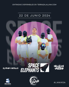 SPACE ELEPHANTS EN ALMANSA EL 22 DE JUNIO - TERRAZA LA LUNA